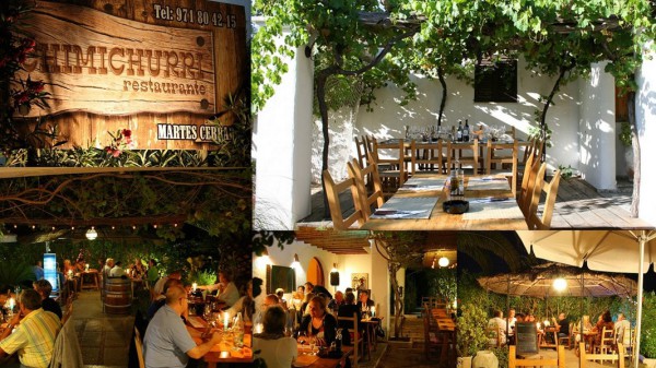 restaurante chimichurri en la playa de cala bassa ibiza eivissa