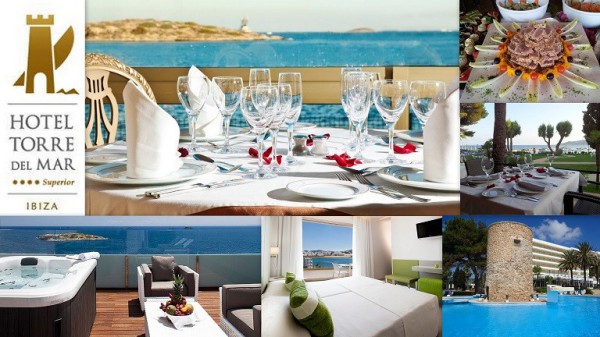 Hotel TORRE DEL MAR   ****Superior  Playa del Bossa s/n 07800  Ibiza (Eivissa) Telf.  (+34)  971 30 30 50   En Hotel Torre del Mar (Playa d’en Bossa Ibiza), su principal objetivo es que su estancia se