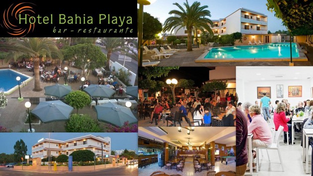 Hotel  Bar  Restaurante BAHIA PLAYA    Avenida San Agustín,  205  (Port des Torrent) 07829   Sant Agustí  -  Ibiza (Eivissa)                    ﻿ Telf.  (+34)  971 342 868   Hotel climatizado y un bar