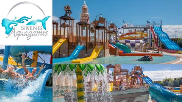 SIRENIS AQUAGAMES IBIZA ¡Nuevo parque acuático en Ibiza!   El nuevo parque acuático “Sirenis Aquagames” está situado en el conocido hotel  Sirenis Seaview Country Club, de 4* de Port des Torrent,